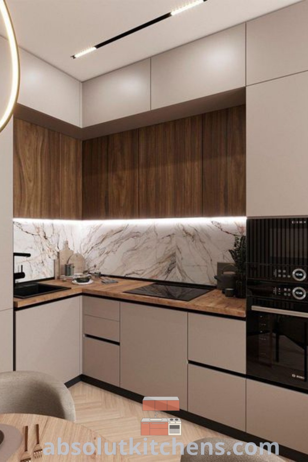 A cozy country kitchen redesign featuring functional pantry door ideas, modern kitchen interiors, and clever storage solutions, creating a warm and inviting space. Explore unique designs and decor ideas for your home at wellnesswink.com.