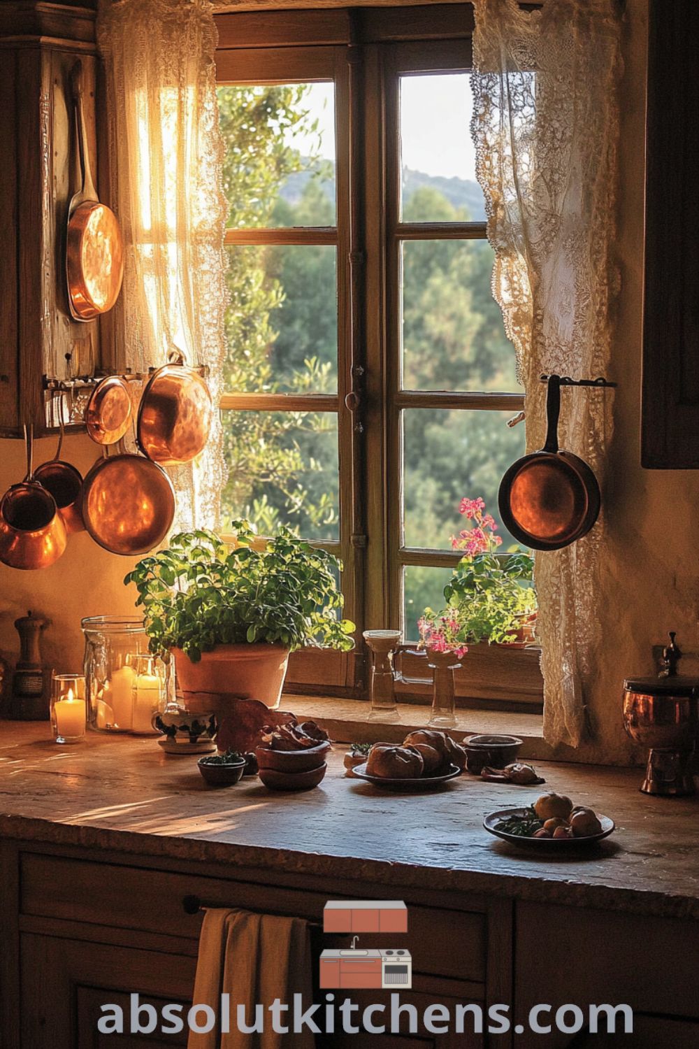 Charming French kitchen on absolutkitchens.com featuring cozy aesthetic, decor ideas for small spaces, and rustic craftsmanship.