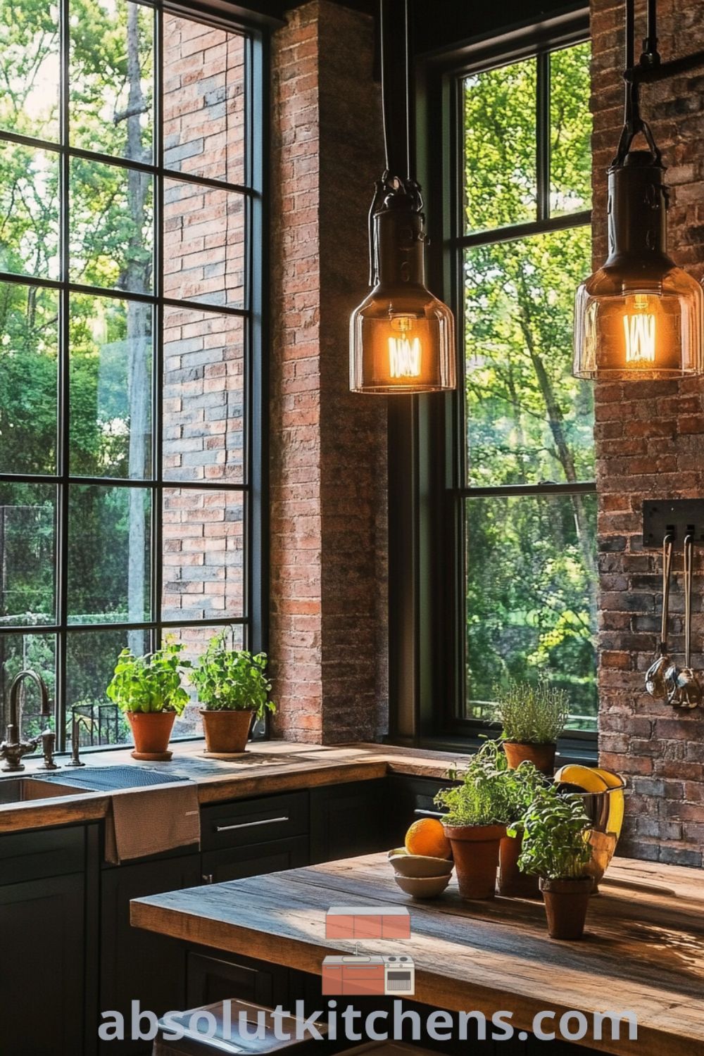 Industrial kitchen design with reclaimed wood, cozy aesthetic, and warm lighting on absolutkitchens.com featuring ideas you need to see for house or apartment and inspiring decor ideas for small spaces.